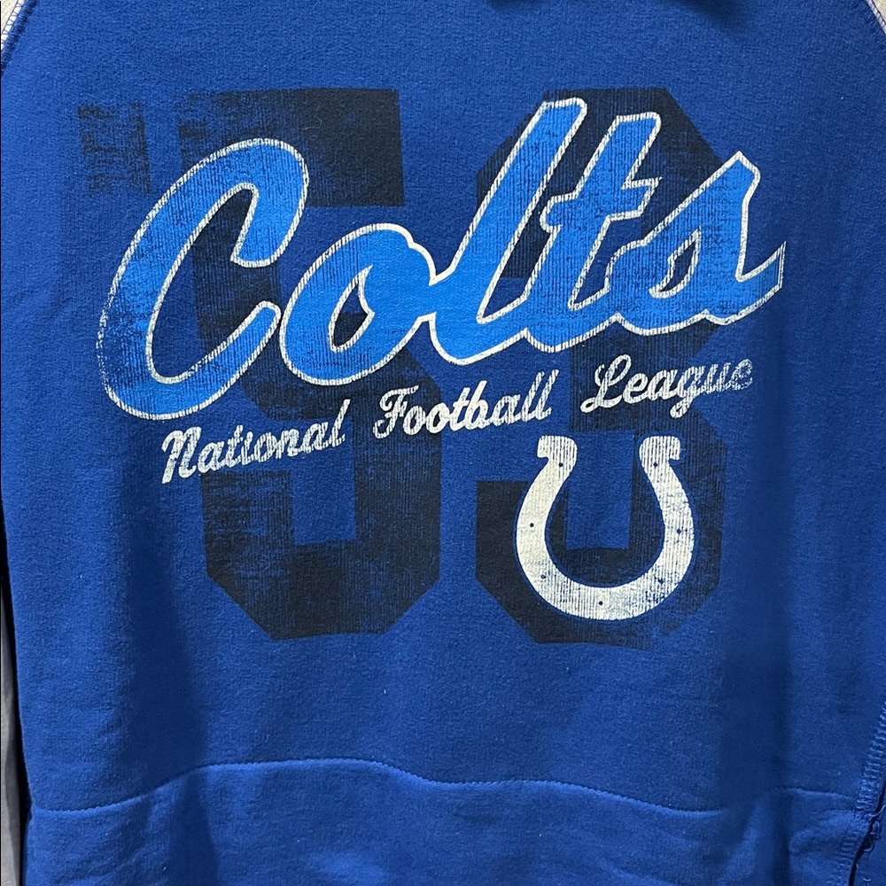 NFL Colts Blue and heather gray women's Hoodie size XXL NWT - Picture 2 of 8